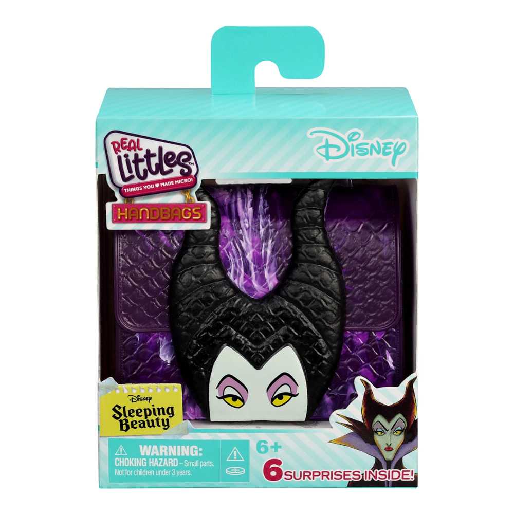 NEW Shopkins REAL LITTLES Disney Sleeping Beauty Maleficent Handbag 6 Surprises